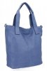 Duża Torebka Damska Shopper Bag XXL firmy Hernan HB0363 Ciemno Niebieska